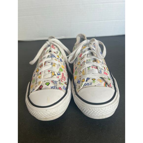 Converse All Star Juniors OX Player One 670171F Video Game Sneaker Shoes READ - Picture 5 of 12